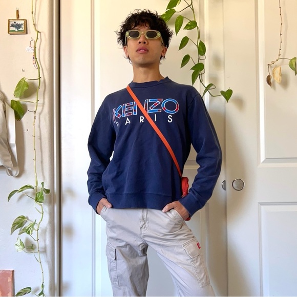Navy KENZO Paris Sweatshirt - Picture 1 of 4